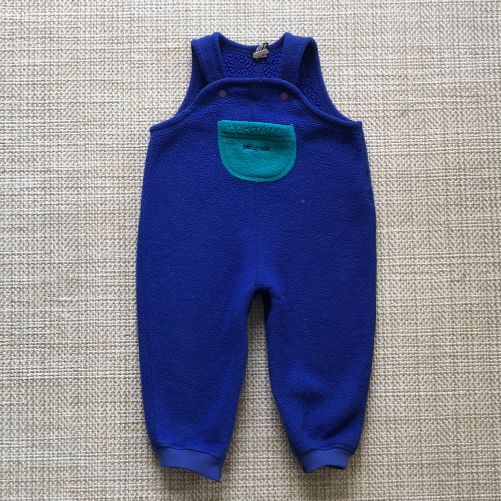 Patagonia Vintage Fleece Overalls (size 24m)